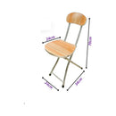 Silla Taburete Simil Madera Plegable 70x34cm Laqueado Marrón