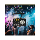 Máquina De Humo Burbujas Y Luces + Control Remoto, 3 En 1 Negro