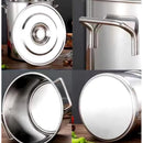 Olla Acero Inoxidable 12 Litros 25x26 Cocina Profesional