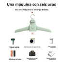 Secadora Portátil Theck 6 En 1 Con Percha Eléctrica Verde
