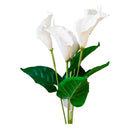 Ramo Flores Artificiales Cala Blanco Plástico Ecodeco 56cm