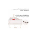 Caja De Música Piano Ballet Girl Caja Musical Bailarina Blanco Bailarina