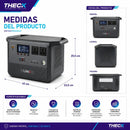 Estacion Energia Portatil Theck 1000w 768wh Lifepo4