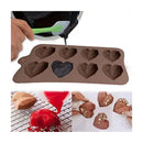 Pack De 6 Moldes De Silicona Surtidos Para Chocolate Marrón