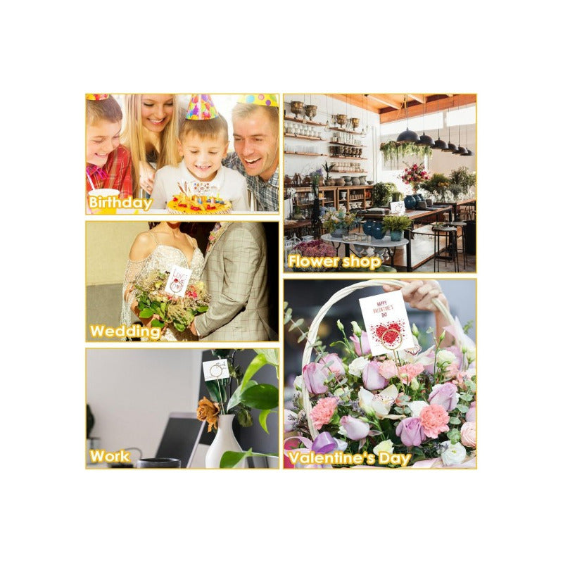 20 Porta Tarjetas Puas Florales Para Tarjetas Y Arreglos