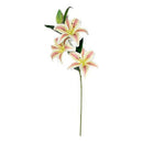 Lirio Rama Vara Artificial Grande  Blanco