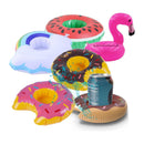 Pack 10 Mini Flotadores Porta Vasos Botellas Piscina Playa Surtido