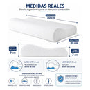Almohada Viscoelástica Ergonómica Anti Dolor Cuello Blanco