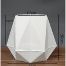 Macetero Moderno Wakeshome Diseño Ligero Minimalista Negro Hepxagonal