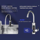 Llave Grifo Agua Caliente Eléctrico Para Lavaplatos Color Pl Acabado Brillante Color Plateado