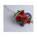 Rosas En Vara 1.10mt Grande Decorativo Artificial Decoración Rojo