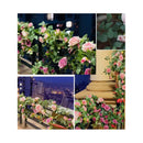 Pack 2 Barras Colgantes Rosa Artificial Enredadera Eco & Deco 80cm