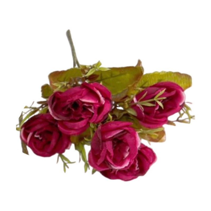 Flores Ramo De Rosas Artificiales Decoración Hogar
