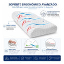 Almohada Viscoelástica Ergonómica Anti Dolor Cuello Blanco