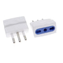 Pack 20 Adaptadores Enchufe 10/16 Amper 250v Blanco