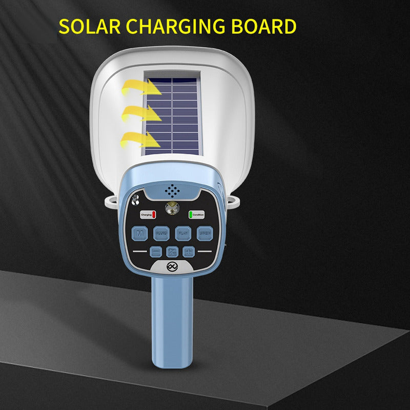 Altavoz De Megáfono Solar Portátil Inalámbrico Bt Alarma