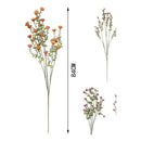 Flores Silvestres Realistas Frondosa Con Mezcla De Eucalipto