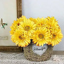 Margaritas Flores Artificiales Ramo De Flores  Amarillo