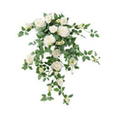 Pack 2 Barras Colgantes De Rosas Enredaderas Realista Artifi