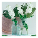 Pack 10 Hojas De Monstera Artificial Decoración Verde