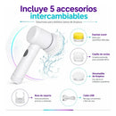 Cepillo Eléctrico Magic Brush 5 En 1 Recargable Usb Blanco