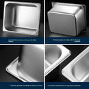 X3 Contenedor Cambro Deposito Gastronómico 18x11x14 1/9*15cm