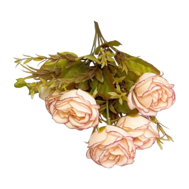 Flores Ramo De Rosas Artificiales Decoración Hogar