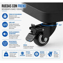 Soporte Tv Pedestal Con Ruedas 32 A 75 Pulgadas Negro