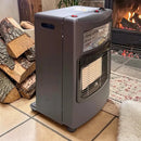 Estufa 2 En 1 Gas Glp Y Eléctrica 4200w Lq-he01f Negro