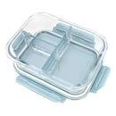 Pack 2 Contenedores Herméticos Vidrio 800ml 3 Divisiones
