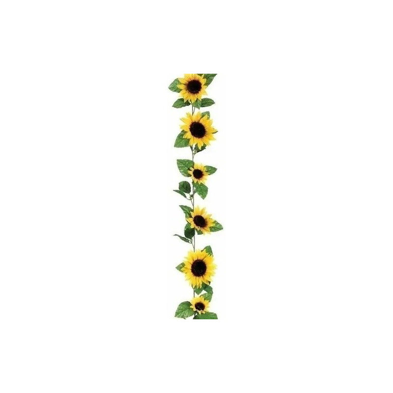 Girasol Amarillo Guirnalda  Artificial De 210 Cm