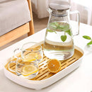Jarra De Cristal Premium 1.7 L Para Agua Y Jugo Con Tapa De Acero Inoxidable Vidrio Grueso Transparente