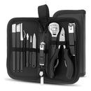 Set Profesional Manicure Pedicure 11 Piezas Estuche Negro