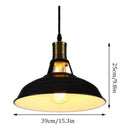 Lampara Techo Vintage Industrial Metal E27 Iluminación Negro
