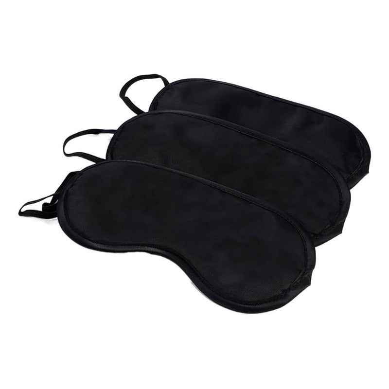 Antifaz Protección De Ojos Mascara Para Dormir Color Negro