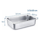 Contenedor Cambro Deposito Gastronómico 32.5x26.5x9 1/2*10cm