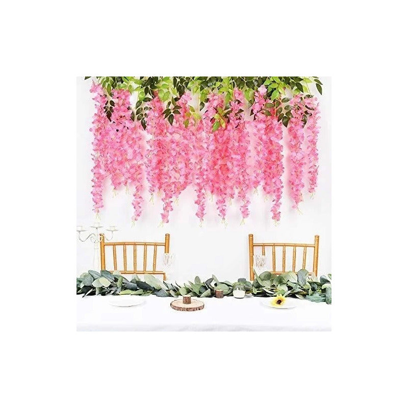 Pack De 12 Colgantes De Flores Artificiales Guirnaldas