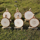 Rodajas De Madera Apariencia Natural Manualidades Navidad Et