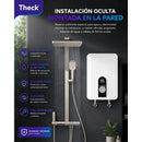 Calefón Eléctrico Instantáneo 5500w Ipx4 Temperatura Led