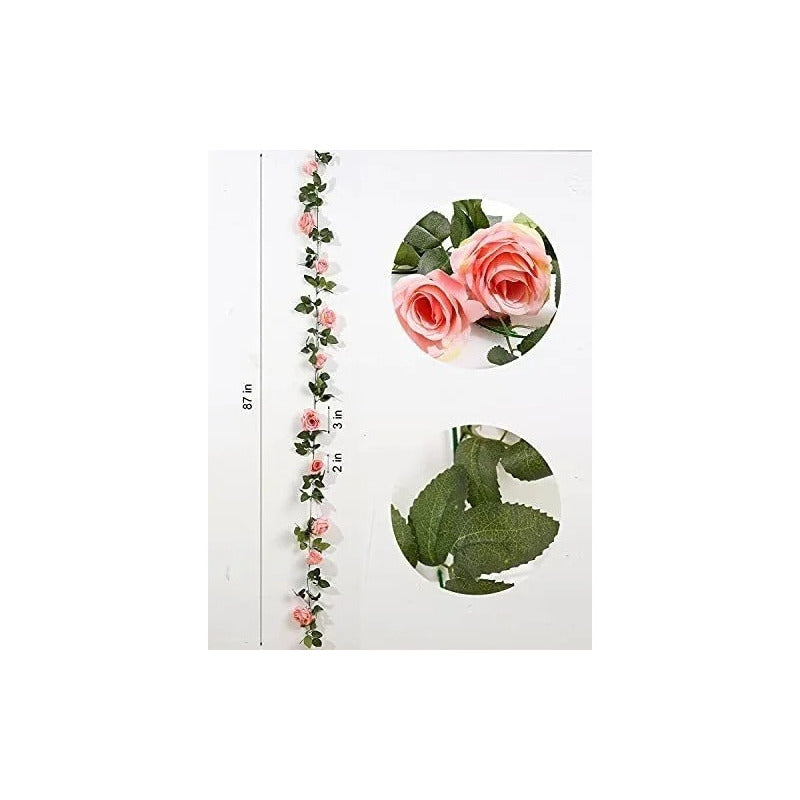 Enredaderas De Rosas Artificiales, De Rosas Rosada