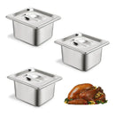 X3 Contenedor Cambro Deposito Gastronómico 17.5x16.5x9 1*6