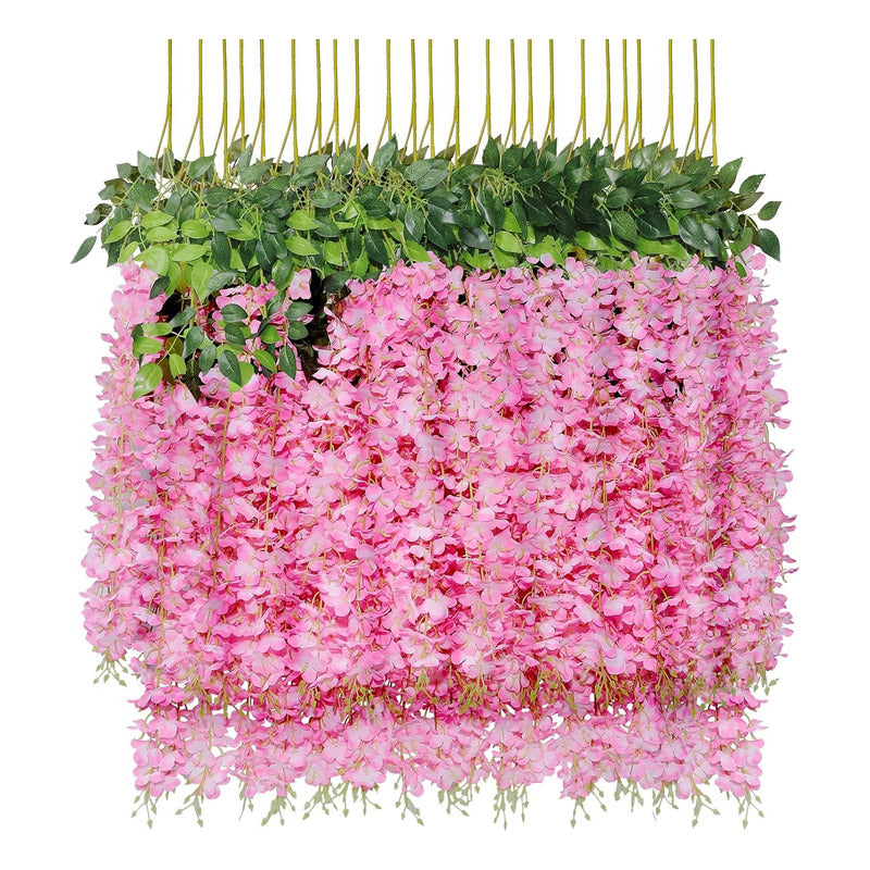 Pack De 12 Colgantes De Flores Artificiales Guirnaldas