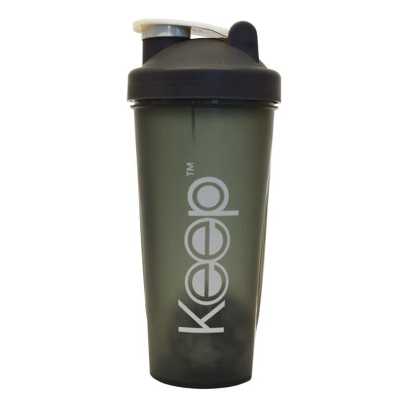 Botella Sport Shaker Value 700ml Keep Outdoor Gym Gimnasio Color Negro