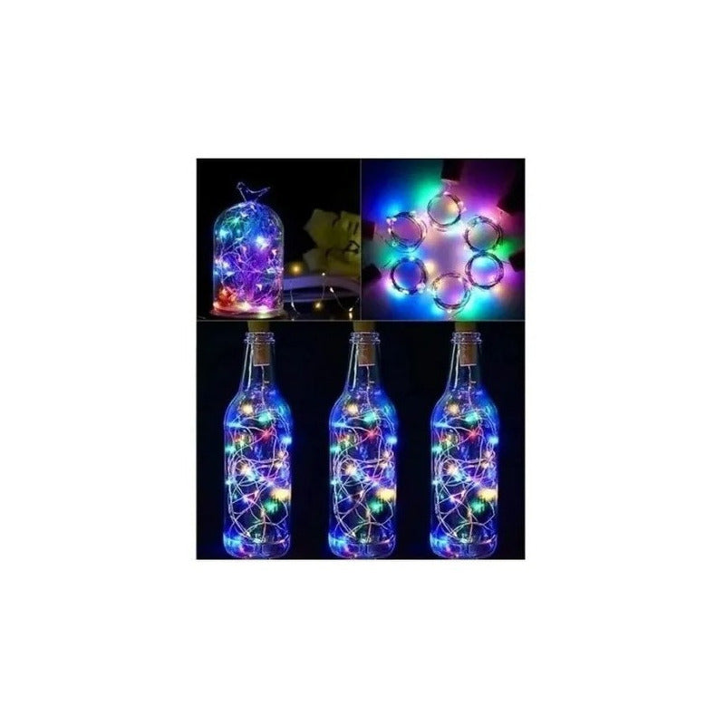 Luces Hada Corcho Alambre Micro Led Boda Decoración