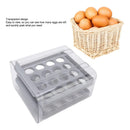 Contenedor De Huevos 32 Compartimentos Doble Capa Gris Blanco