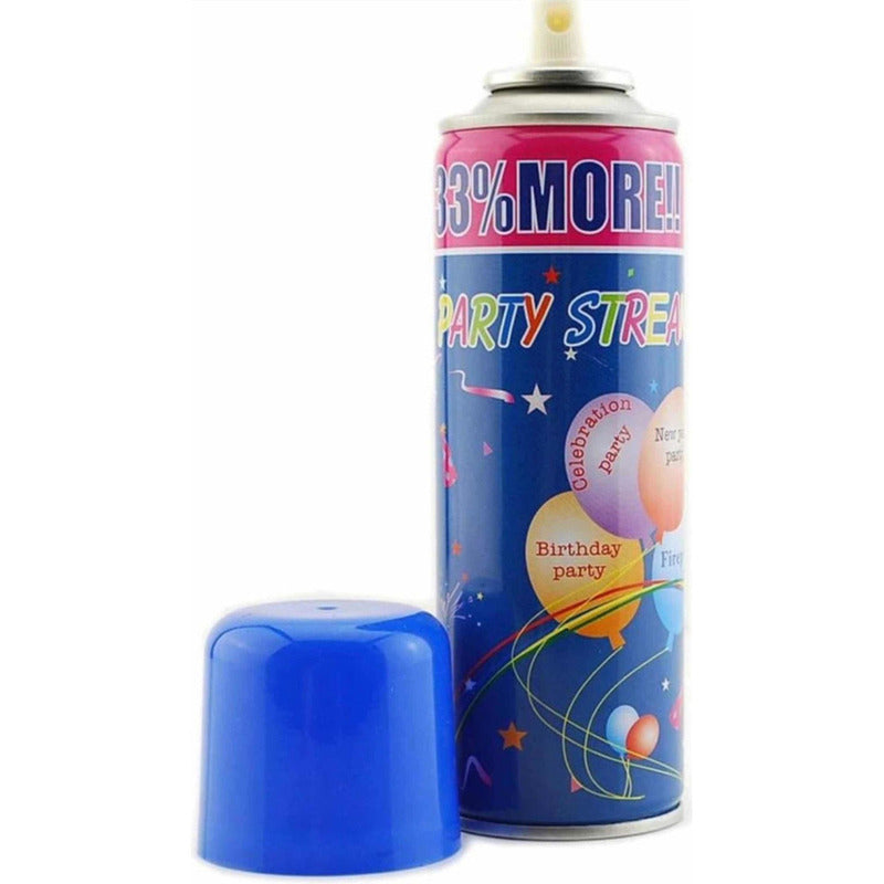 Serpentinas Pack X24 Spray Colores Surtidos Festejo Celebra