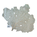 Manteles Individuales Eco & Deco Pvc Plateados Diseño Hoja 02 38cm Plateado