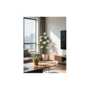 Planta Hortensia Decorativa Artificial Hogar Oficina 120cm Blanco