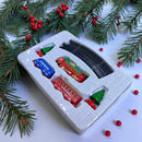 Tren Navideño Eléctrico 17 Piezas Con Rieles Merry Christmas