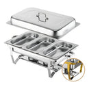 Chafer Buffet Banquete Rectangular 12lts Acero Inoxidable